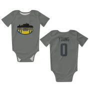 Byron Young Los Angeles Rams  Infant & Newborn Bodysuit - Gray