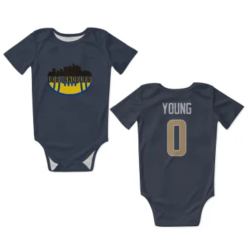 Byron Young Los Angeles Rams  Infant & Newborn Bodysuit - Navy