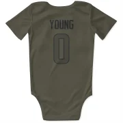 Byron Young Los Angeles Rams  Infant & Newborn Bodysuit - Olive