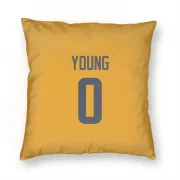 Byron Young Los Angeles Rams  Pillow Cover (18 X 18) - Gold