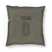 Byron Young Los Angeles Rams  Pillow Cover (18 X 18) - Olive