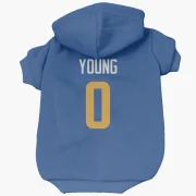 Byron Young Los Angeles Rams   Royal  Dog & Cat Pet Hoodie - Gold