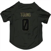 Byron Young Los Angeles Rams  Service Dog & Cat Pet Jersey - Black