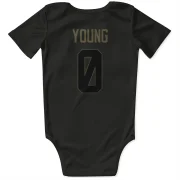 Byron Young Los Angeles Rams  Service Infant & Newborn Bodysuit - Black