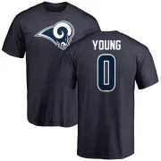 Byron Young Men's Los Angeles Rams Logo T-Shirt - Navy