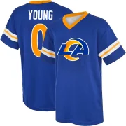 Byron Young Youth Los Angeles Rams Game Day V-Neck T-Shirt Royal