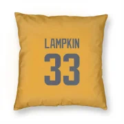 Cam Lampkin Los Angeles Rams  Pillow Cover (18 X 18) - Gold