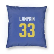 Cam Lampkin Los Angeles Rams  Pillow Cover (18 X 18) - Royal