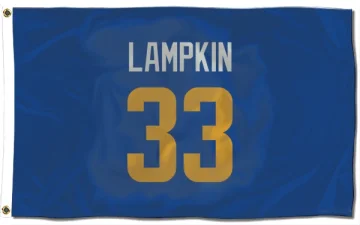 Cam Lampkin Los Angeles Rams   Royal  Flag (3 X 5) - Gold