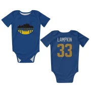 Cam Lampkin Los Angeles Rams   Royal  Infant & Newborn Bodysuit - Gold