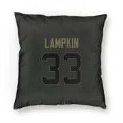 Cam Lampkin Los Angeles Rams  Service Pillow Cover (18 X 18) - Black