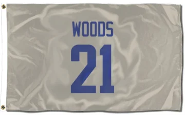 Charles Woods Los Angeles Rams   Bone Flag (3 X 5)