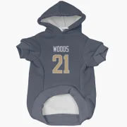 Charles Woods Los Angeles Rams  Dog & Cat Pet Hoodie - Navy