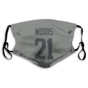 Charles Woods Los Angeles Rams  Face Mask - Gray