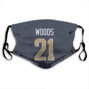 Charles Woods Los Angeles Rams  Face Mask - Navy