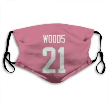 Charles Woods Los Angeles Rams  Face Mask - Pink