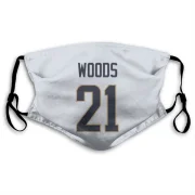 Charles Woods Los Angeles Rams  Face Mask - White