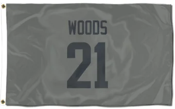 Charles Woods Los Angeles Rams  Flag (3 X 5) - Gray