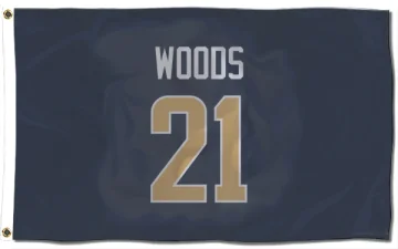 Charles Woods Los Angeles Rams  Flag (3 X 5) - Navy