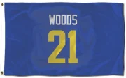 Charles Woods Los Angeles Rams  Flag (3 X 5) - Royal