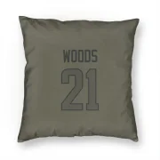 Charles Woods Los Angeles Rams  Pillow Cover (18 X 18) - Olive