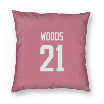 Charles Woods Los Angeles Rams  Pillow Cover (18 X 18) - Pink