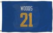 Charles Woods Los Angeles Rams   Royal  Flag (3 X 5) - Gold