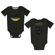 Charles Woods Los Angeles Rams  Service Infant & Newborn Bodysuit - Black