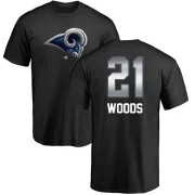 Charles Woods Men's Los Angeles Rams Midnight Mascot T-Shirt - Black