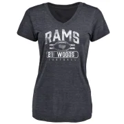 Charles Woods Women's Los Angeles Rams Flanker T-Shirt - Navy