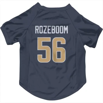 Christian Rozeboom Los Angeles Rams  Dog & Cat Pet Jersey - Navy