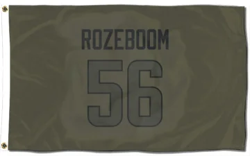 Christian Rozeboom Los Angeles Rams  Flag (3 X 5) - Olive