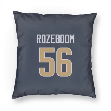 Christian Rozeboom Los Angeles Rams  Pillow Cover (18 X 18) - Navy