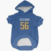 Christian Rozeboom Los Angeles Rams   Royal  Dog & Cat Pet Hoodie - Gold