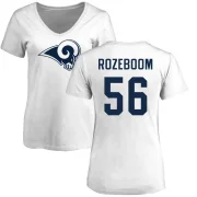 Christian Rozeboom Women's Los Angeles Rams Logo Slim Fit T-Shirt - White