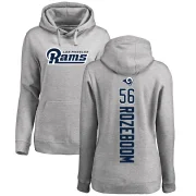 Christian Rozeboom Women's Los Angeles Rams Pro Line Ash Backer Pullover Hoodie