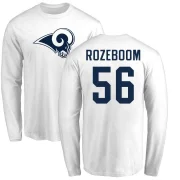 Christian Rozeboom Youth Los Angeles Rams Logo Long Sleeve T-Shirt - White