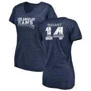 Cobie Durant Women's Los Angeles Rams Retro V-Neck T-Shirt - Navy