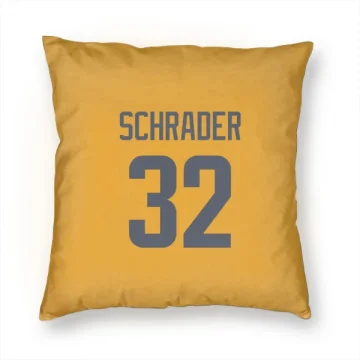 Cody Schrader Los Angeles Rams  Pillow Cover (18 X 18) - Gold