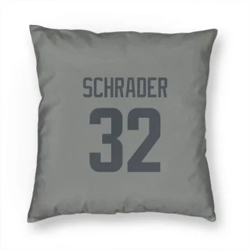 Cody Schrader Los Angeles Rams  Pillow Cover (18 X 18) - Gray