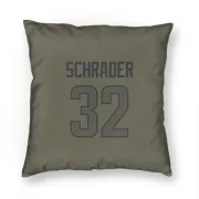 Cody Schrader Los Angeles Rams  Pillow Cover (18 X 18) - Olive