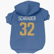 Cody Schrader Los Angeles Rams   Royal  Dog & Cat Pet Hoodie - Gold