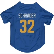 Cody Schrader Los Angeles Rams   Royal  Dog & Cat Pet Jersey - Gold