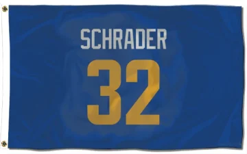 Cody Schrader Los Angeles Rams   Royal  Flag (3 X 5) - Gold