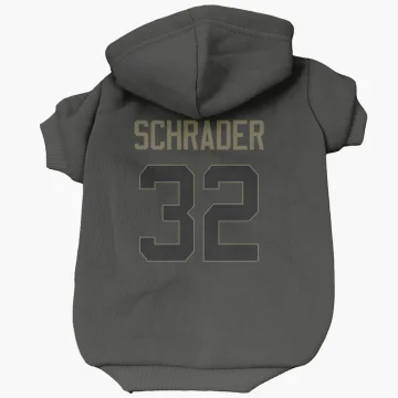 Cody Schrader Los Angeles Rams  Service Dog & Cat Pet Hoodie - Black