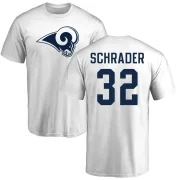 Cody Schrader Men's Los Angeles Rams Logo T-Shirt - White