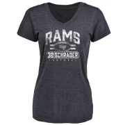 Cody Schrader Women's Los Angeles Rams Flanker T-Shirt - Navy