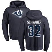 Cody Schrader Youth Los Angeles Rams Pro Line Logo Pullover Hoodie Navy