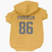 Colby Parkinson Los Angeles Rams  Dog & Cat Pet Hoodie - Gold