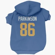 Colby Parkinson Los Angeles Rams   Royal  Dog & Cat Pet Hoodie - Gold